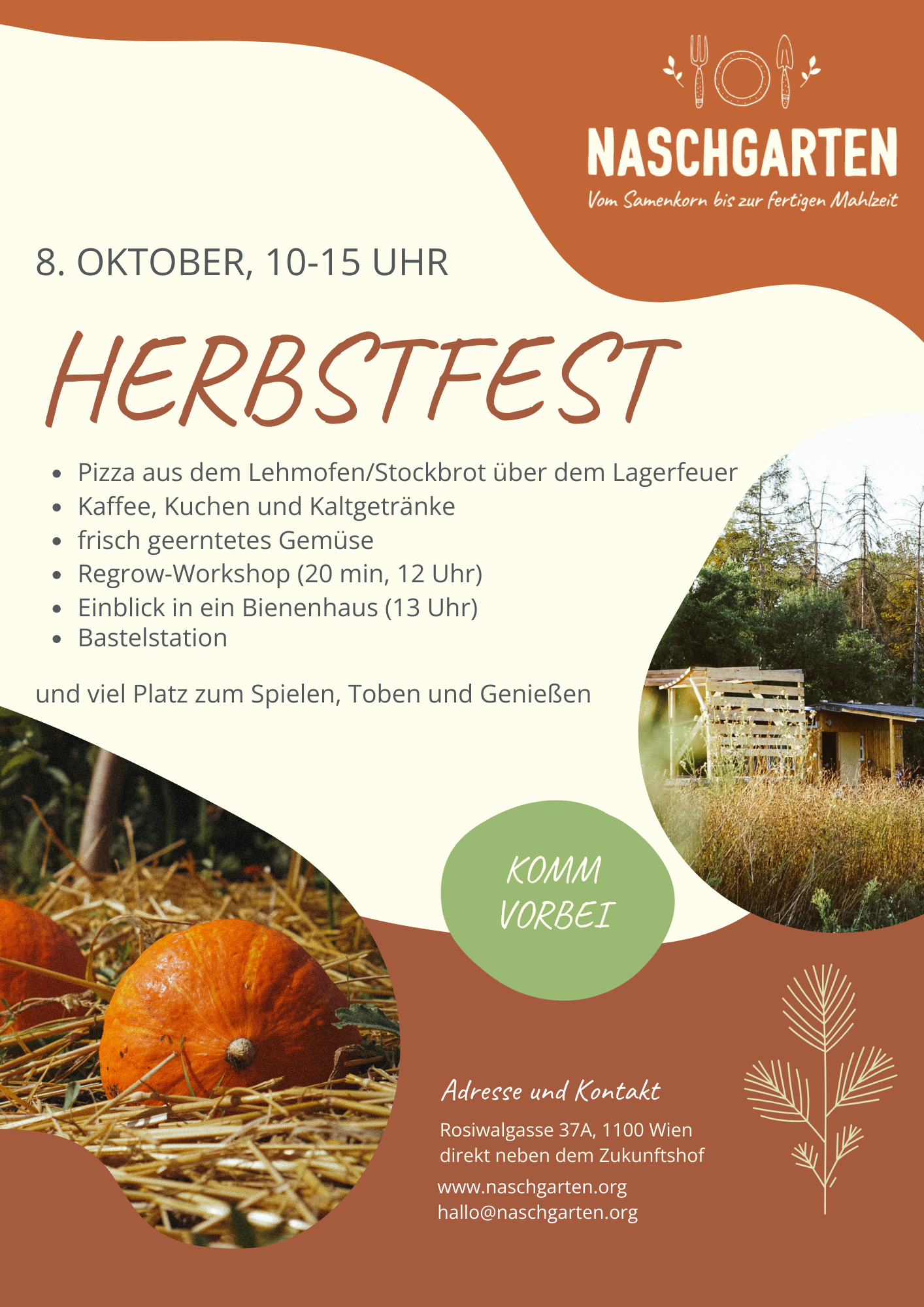 Flyer Herbstfest Naschgarten