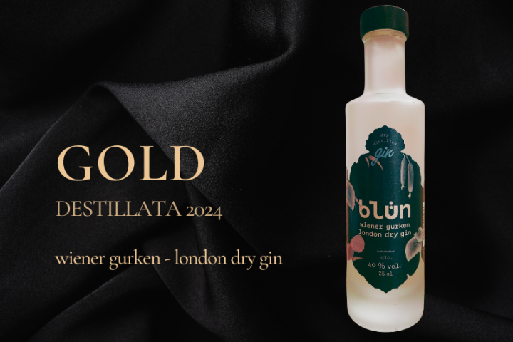 Gold bei Destillata 2024 für Gurken GIn