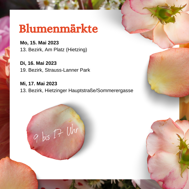 Blumenmärkte in Wien 2023